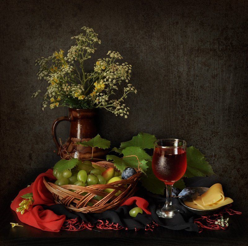 виноград, сок, сыр photo preview