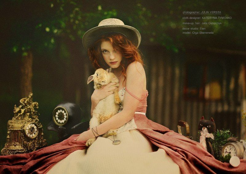 сказка, природа,красота, кролик Alice in Wonderlandphoto preview