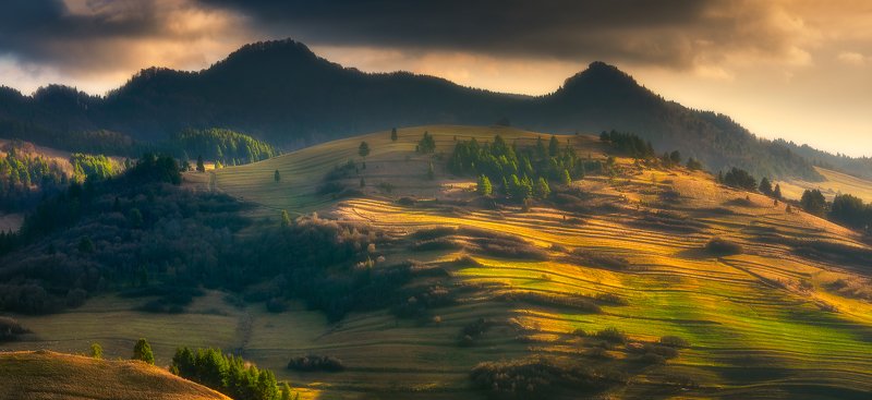 pieniny, november, mountains, layer cake, panorama Layer Cakephoto preview