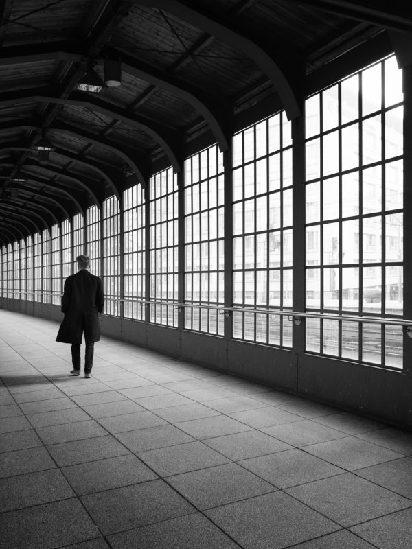 station, men, windows, urban, street streets of Berlinphoto preview