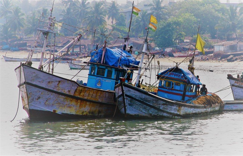 ...открытка о индиских рыбаках.... фото превью