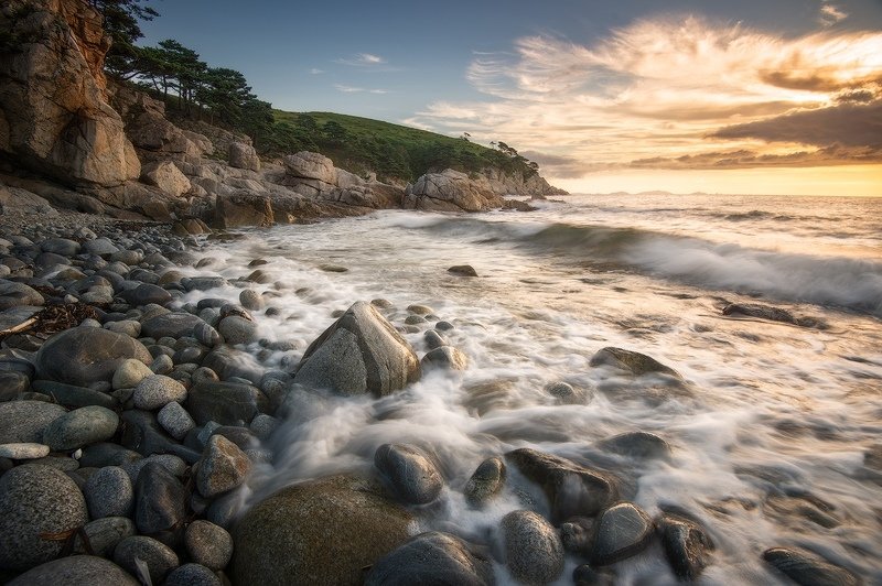 приморский, край, море, солнце, рассвет, владивосток, заповедник, скалы ***photo preview