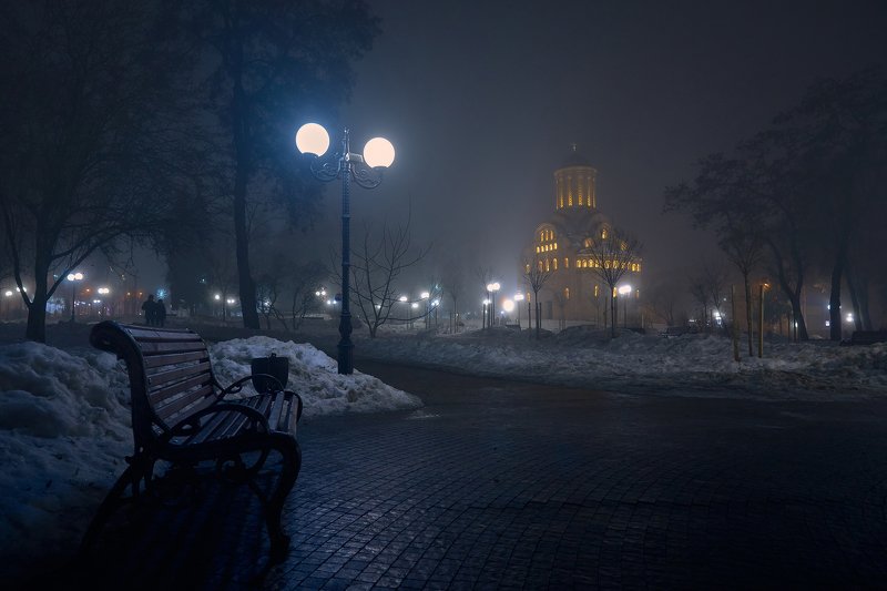 Вечерний сквер...photo preview