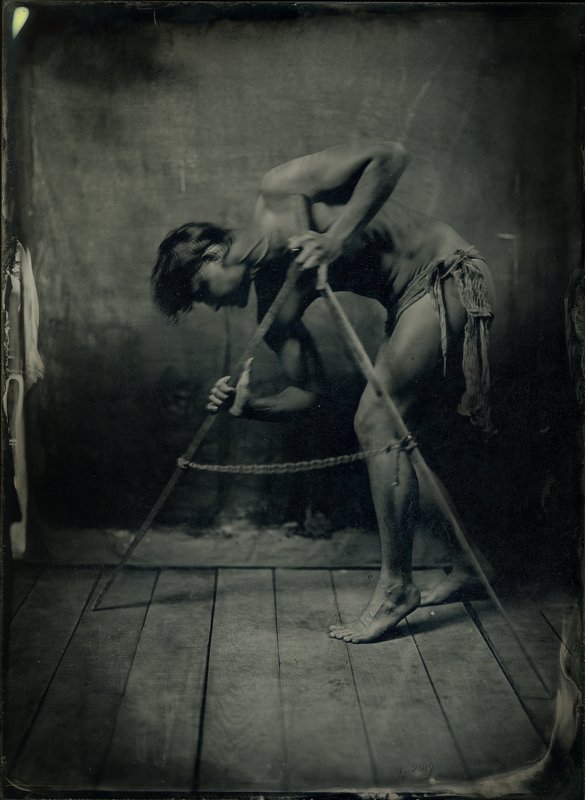 амбротип   Измеряющий пространства.photo preview