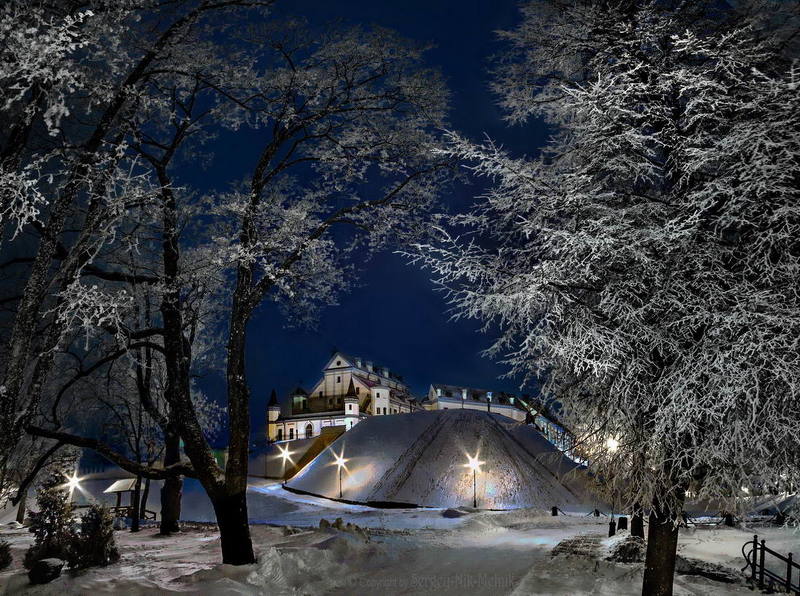 беларусь, несвиж, замок, дворец, архитектура Весь покрытый инеем, абсолютно весь...photo preview