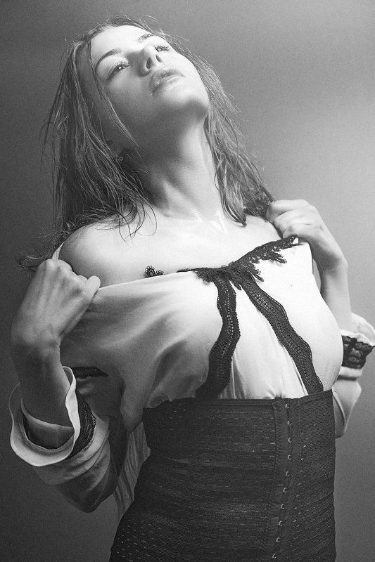 female, art, portrait, black and white, desire, motion, passion, seduction, woman, one, people Passionphoto preview