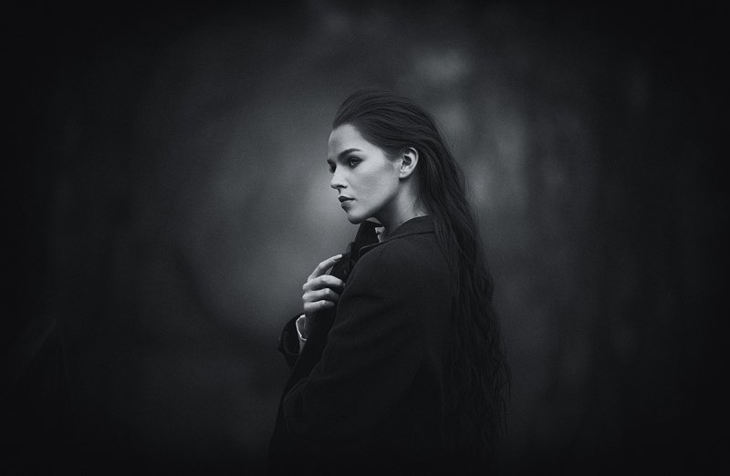 портрет,черно-белое,арт-фото,девушка,красота,фото, Сильно красивая!photo preview