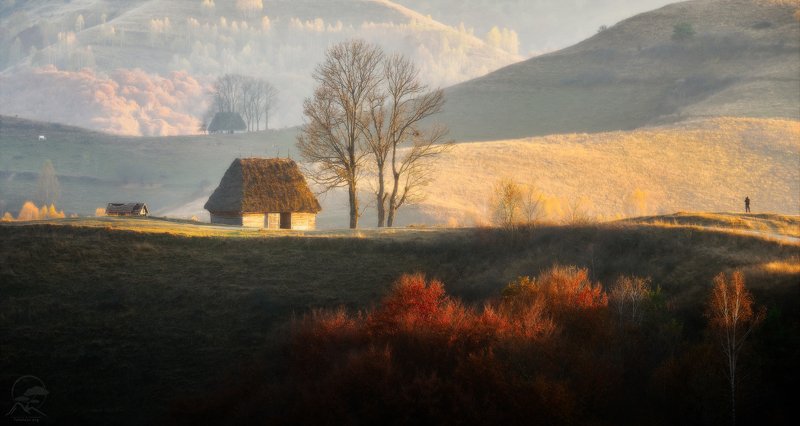 пейзаж, природа, горы, карпаты, румыния, трансильвания, осень, пастораль Зазеркальеphoto preview