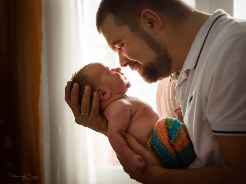 семейная, съемка, малыш, портрет, дом, эмоции,  Отец и сынphoto preview