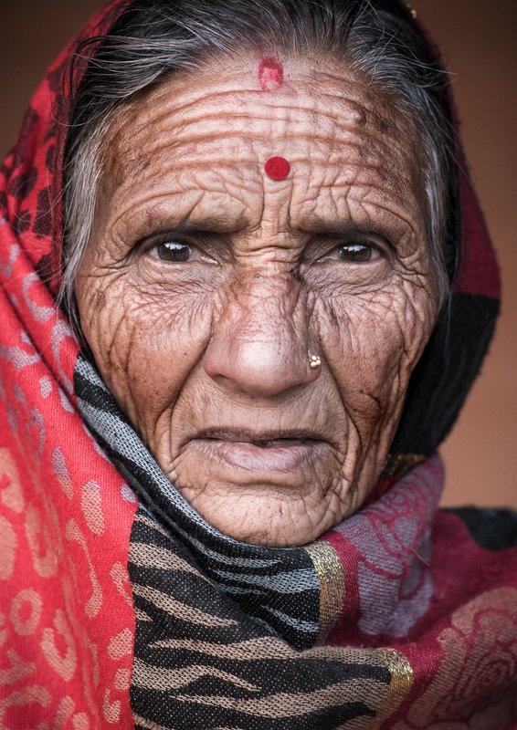 nepal, nepali, woman, portrait, traditional, old, costume, caste, social, village, rural, people, culture, himalaya, himalayas, asia, asian, india Old Nepalese woman wearing traditional costume. People and culture of Nepalphoto preview