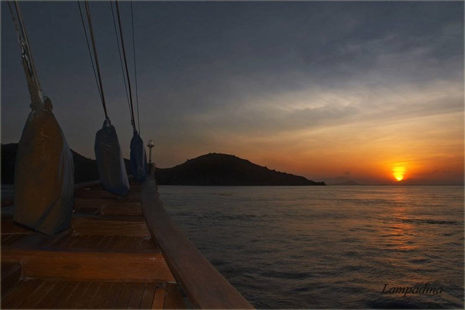 бали, закат, lampadina