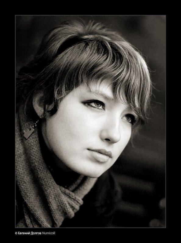 портрет, девушка, глаза, шарфик ***photo preview