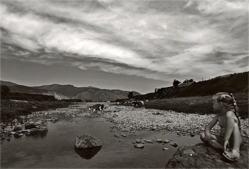 пейзаж природа девочка ***photo preview