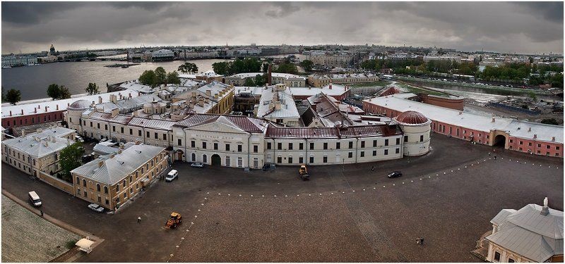 собор площадь панорама равелин куртина бастион Соборная площадь с колокольни Петропавловского собораphoto preview