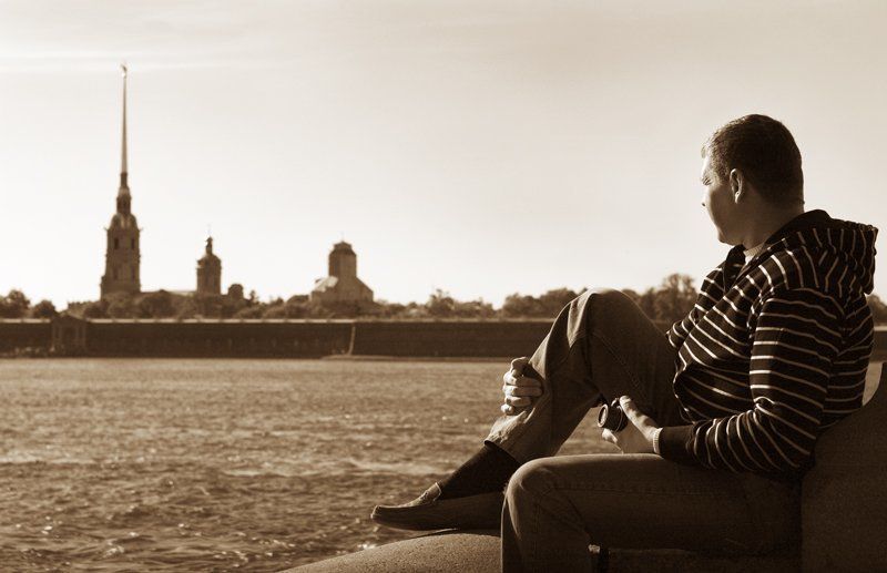 ежик,петропавловка,нева,троицкий мост Ежик в Петербургеphoto preview