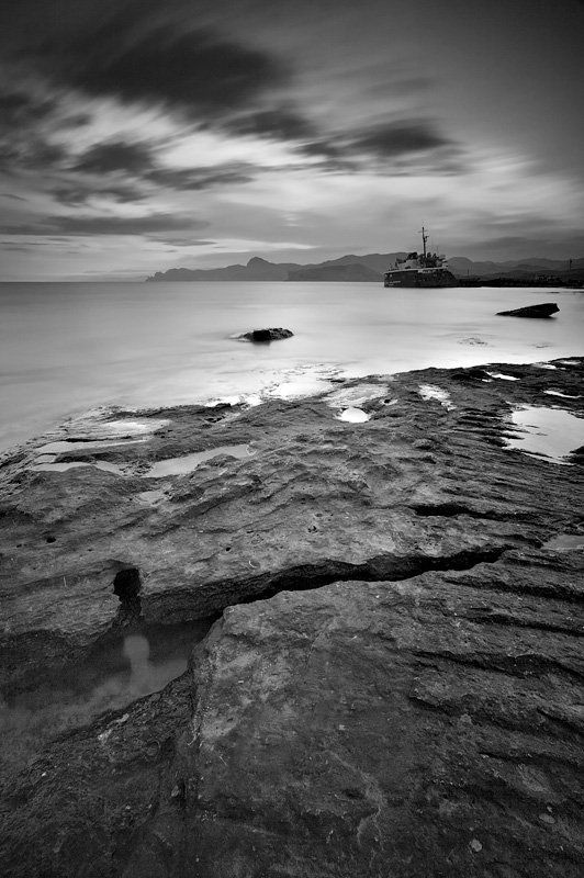 крым, весна, капсель, море, вечер Trapped in Timephoto preview