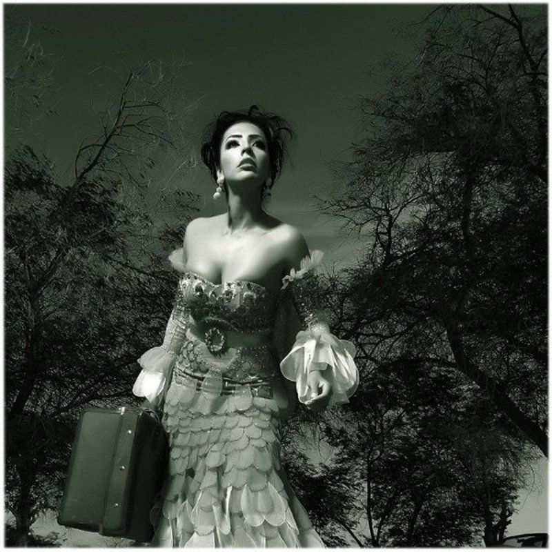 portfolio,advertising,kuwait Diana with a suitcase.photo preview