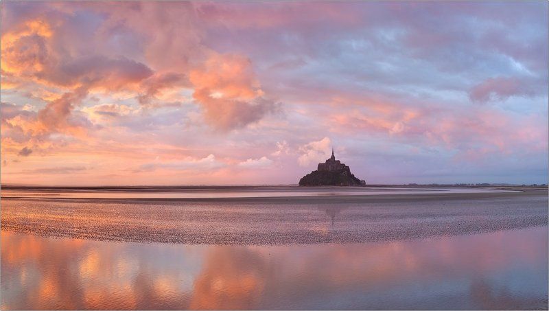 mont-saint-michel, мон-сен-мишель Карамельный рассвет...photo preview