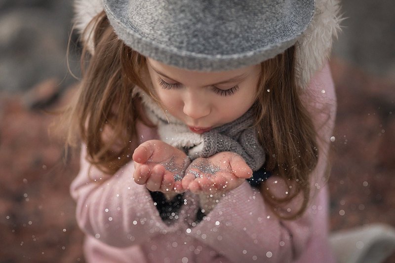 детский фотограф, детский портрет, зима, портрет Зимняя сказкаphoto preview