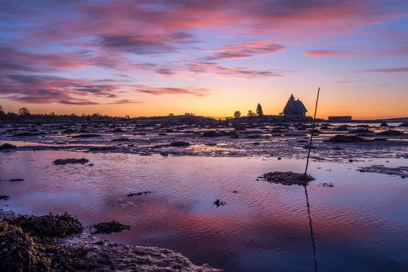 соловки, остров, соловецкие острова, утро, белое море, кемь, отлив, восход, фильм остров, храм, катер, лунгин, рабочеостровск, церковь, Море ушло.photo preview