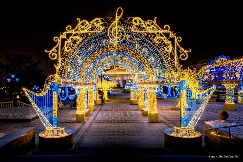 manezhnaya square, moscow, new year, Москва, манежная площадь, новый год Музыкальная паузаphoto preview