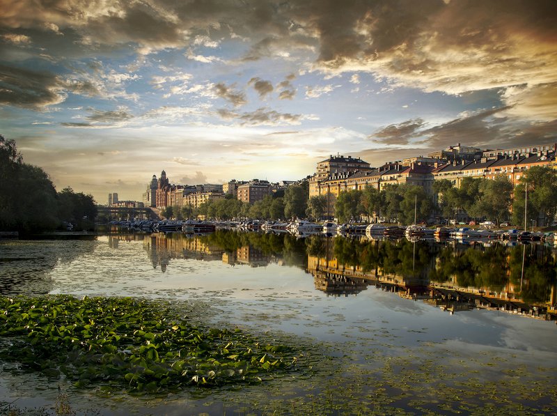 швеция Стокгольм утреннийphoto preview