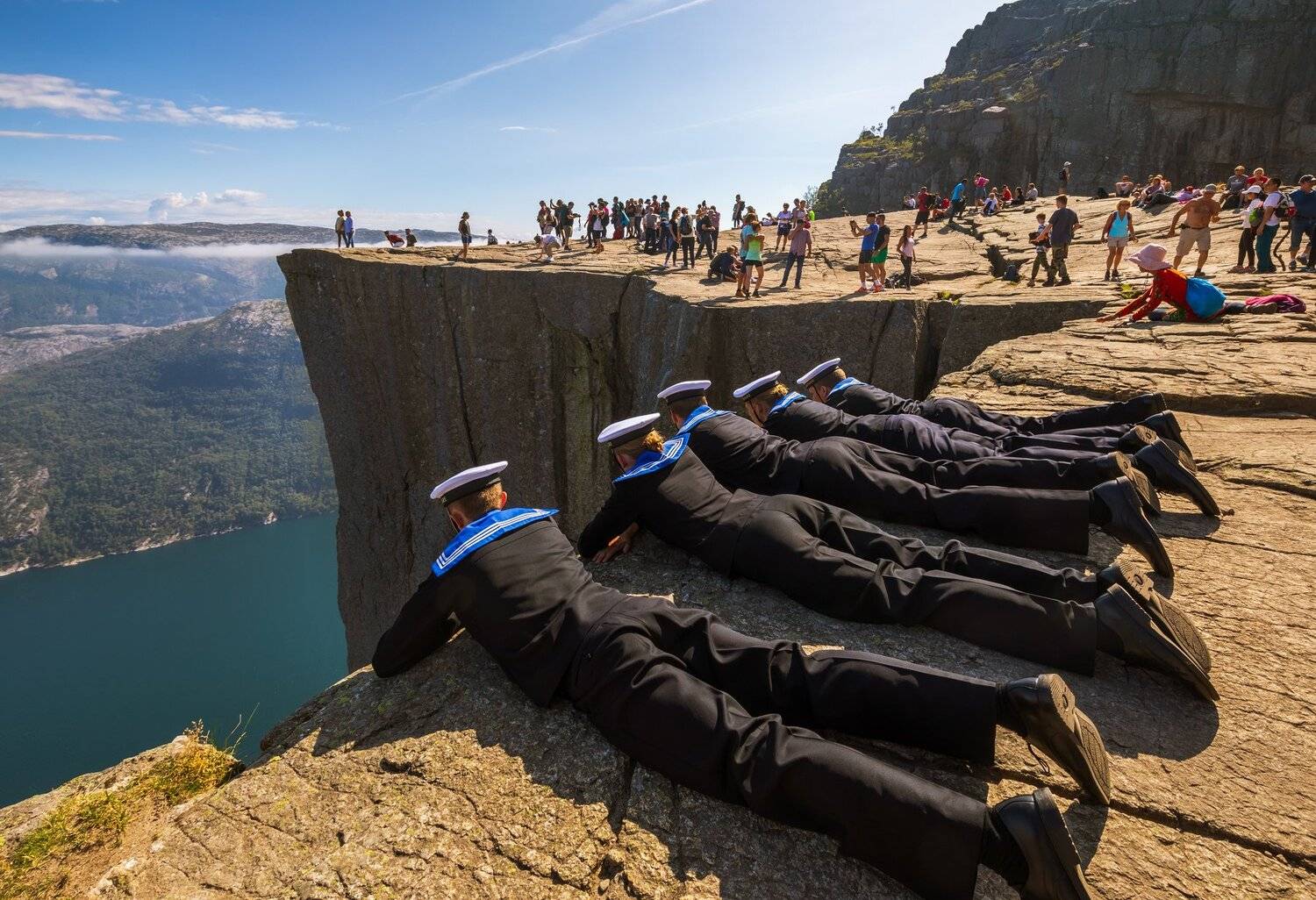 прекестулен, норвегия, моряки, утёс, скала,,  Marat Max (Марат Макс)