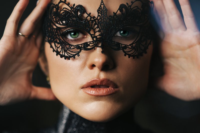портрет, portrait, девушка, глаза, маска, девушка в маске Innaphoto preview