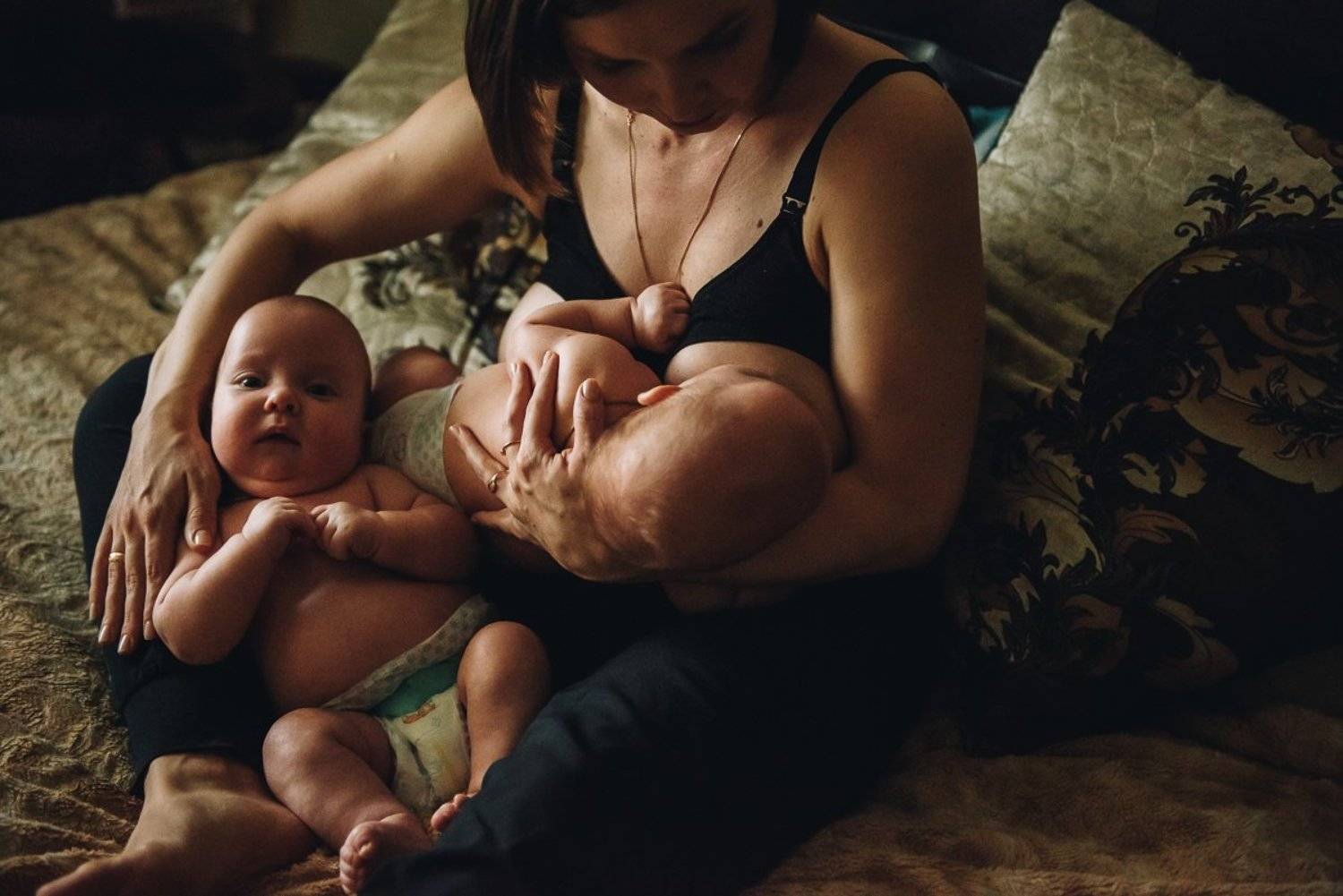 дети, двойня, семья, новорожденные, Елена Ганненко