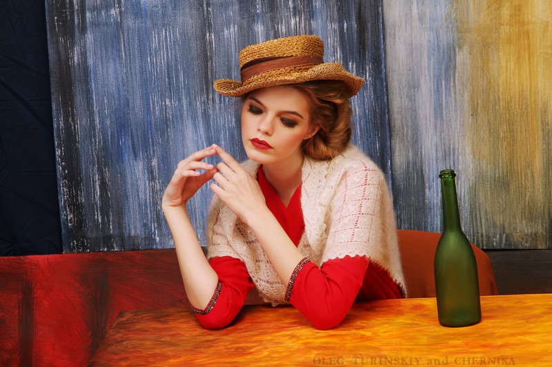 женщина портрет жтвопись стилизация модильяни Аля Модильяниphoto preview