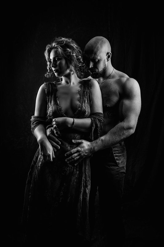 любовь, пара, черно-белое ***photo preview