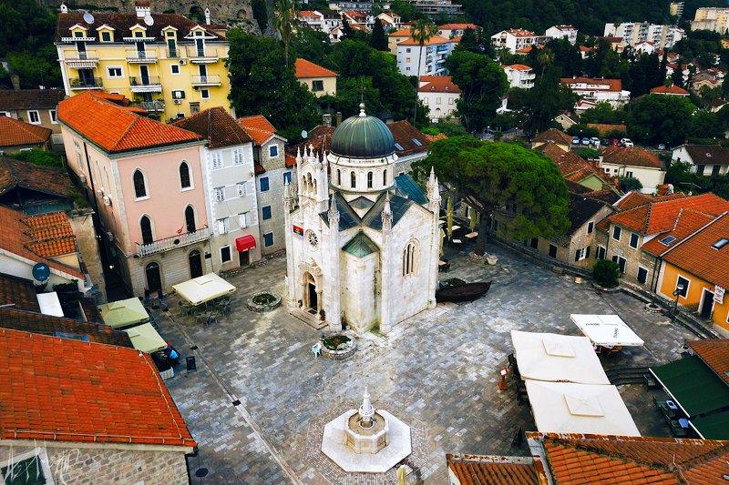 церковь, черногория, архангел, михаил, херцег нови Церковь Архангела Михаила на площади Белавистаphoto preview