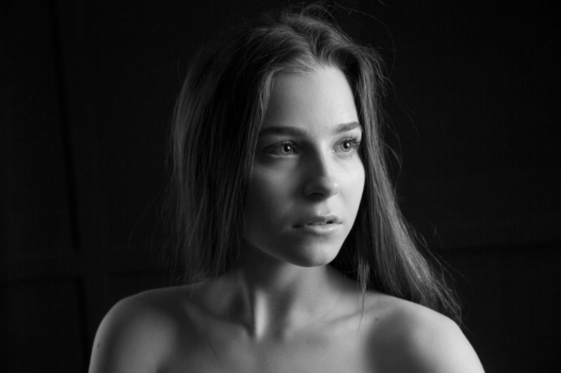 портрет, чёрно-белое, красота, девушка,girl, beauty,b&w,portrait,beautiful,amazing, Аня.photo preview