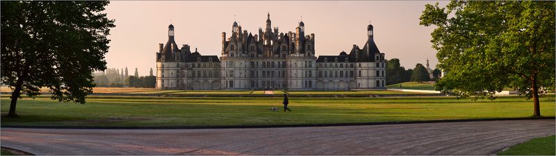 замок, шамбор, château, de, chambord утренний променадphoto preview