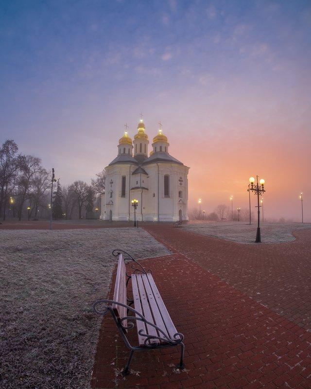 sunrise,dawn,landscape Рассвет в городе легендphoto preview