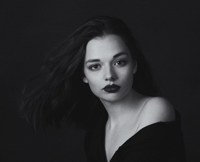 портрет,черно-белое,девушка,красота, Ольгаphoto preview