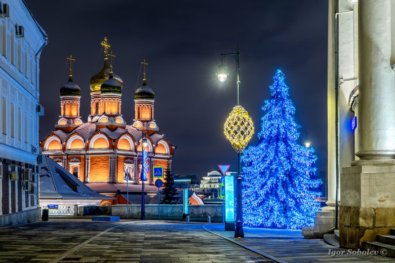 moscow, new year, winter, znamensky cathedral, Знаменский собор, Москва, зима, новый год Знаменский соборphoto preview