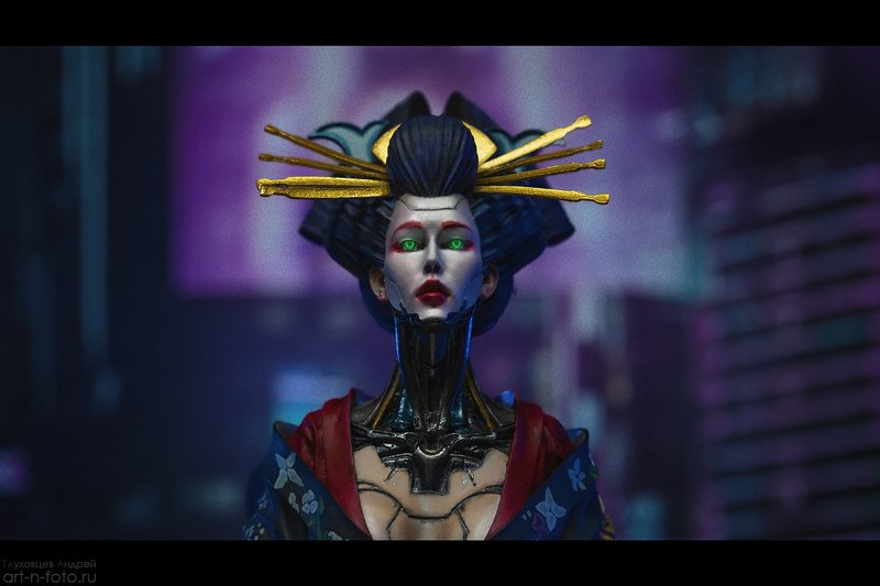 cyberpunk, гейша, киборг Гейша-киборгphoto preview