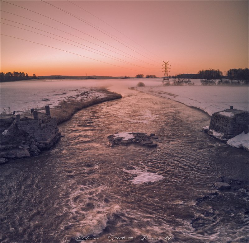 Морозное утро на реке Сторожевая.photo preview