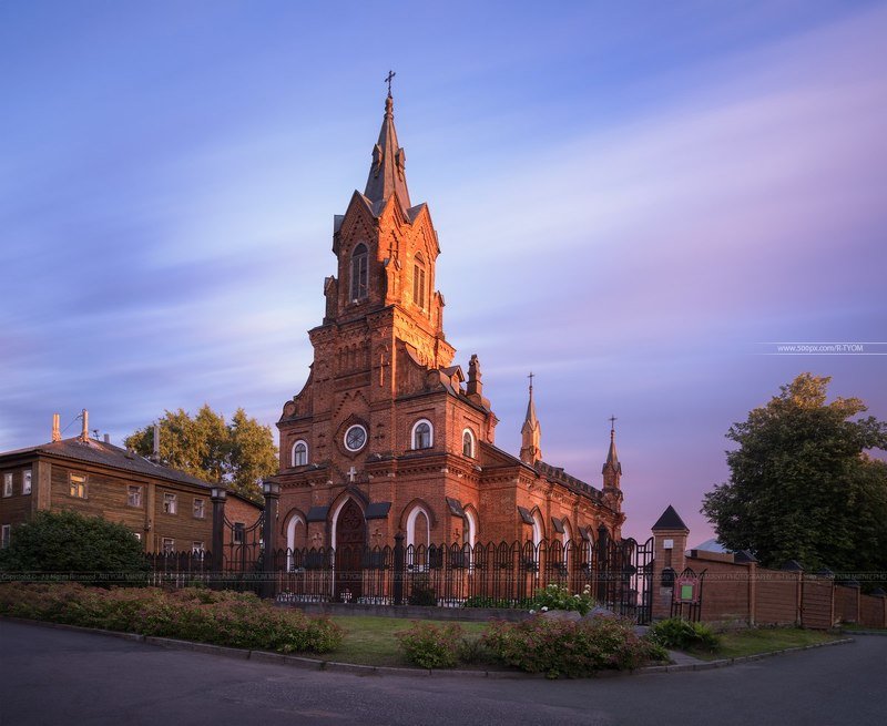 capriccio, veduta, photoartist, ведута, каприччио, фотохудожник, владимир, храм, церковь, арт, артем мирный, россия, католический, святого розария, artyom mirniy, vladimir, city, art, дева мария, Католическая церковь святого Розария Пресвятой Девы Марииphoto preview