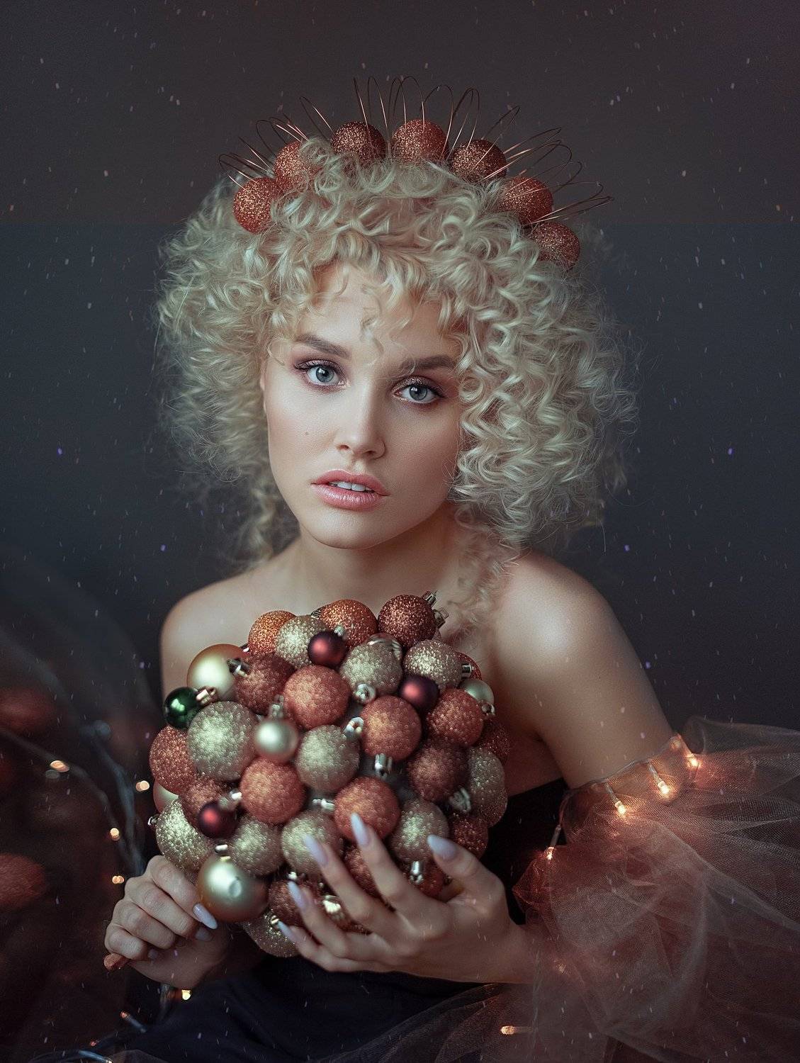 рождество, новый год, женскийпортрет, портет, женщина, глаза ,образ, Валентина Попова