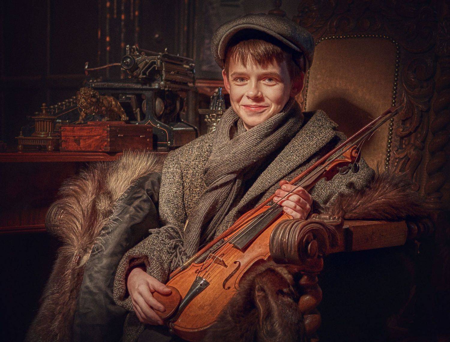 Маленький музыкант. Автор: Сергей Рехов портрет, студия_цитадель, модель, жанр, rekhov, Сергей Рехов