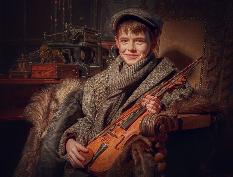 портрет, студия_цитадель, модель, жанр, rekhov Маленький музыкантphoto preview