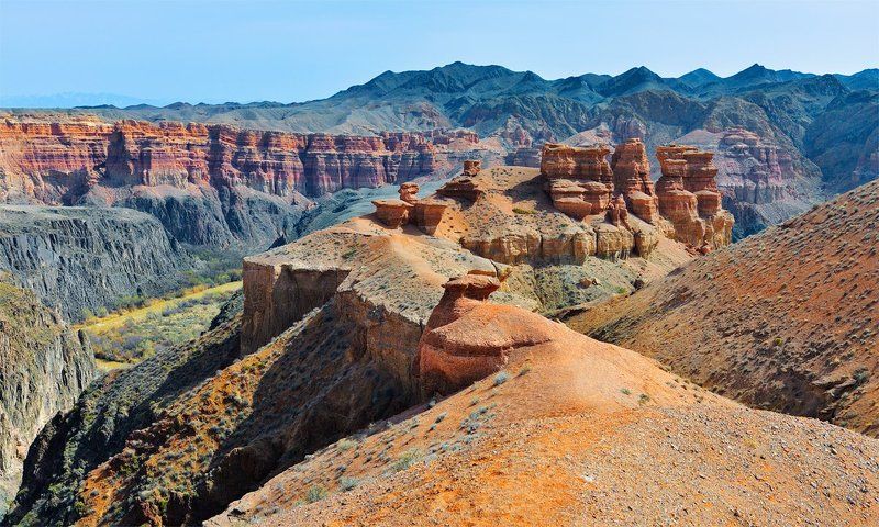 nikon, d90, nature, kazakhstan, central asia, landscape, charyn canyon, пейзаж, природа, казахстан, чарын, каньон Долина замковphoto preview