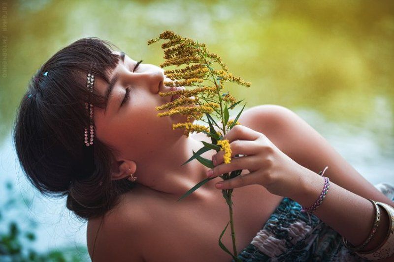 лето, девочка, ребенок, озеро Анастасияphoto preview