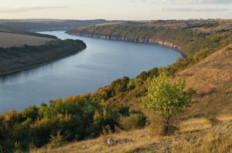 днестр, река, берег, вечер, утро, хотинский природный парк На берегу Днестраphoto preview