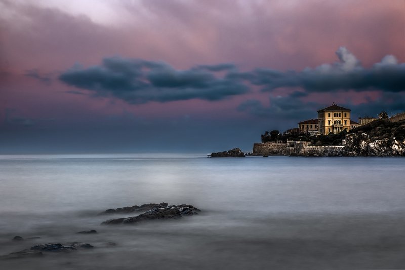 italy,toskana,morning color,sunrise,rocks,long exposure, morning at the caostphoto preview