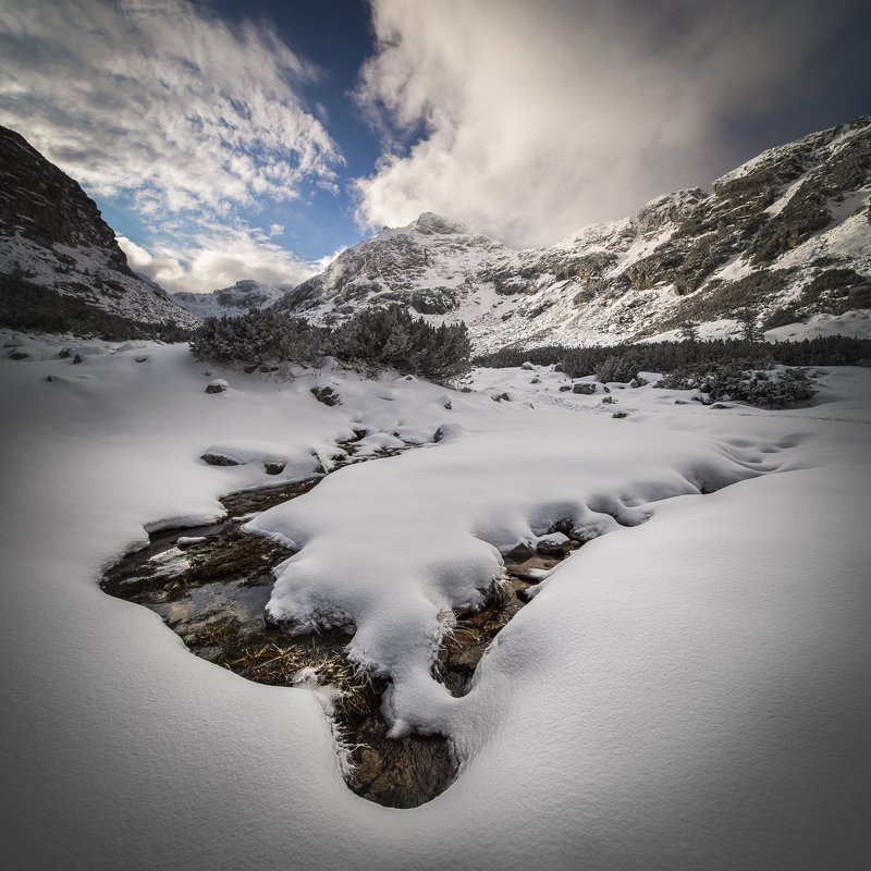 rila, bulgaria, mountain, winter Follow the path of Waterphoto preview
