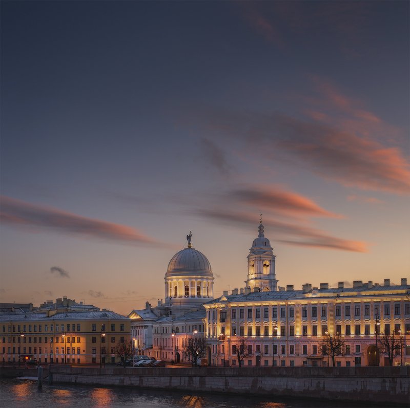 санкт-петербург, город, закат Екатерининская церковь, Тучков переулокphoto preview