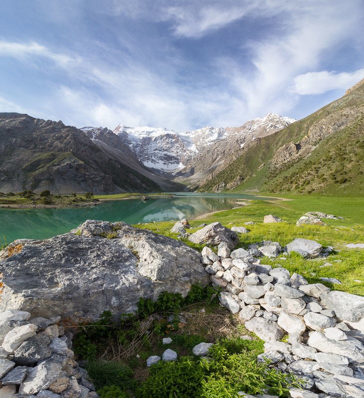 Фаны, Таджикистан, горы, озеро, скалы,  Куликалонphoto preview